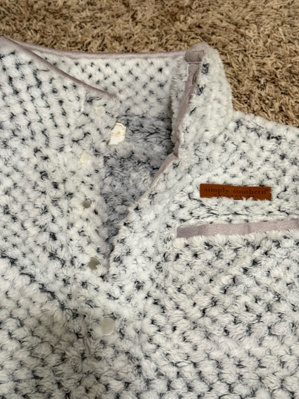 Cozy Plush Pullover Sweater Jacket - Simply Southern NWT
